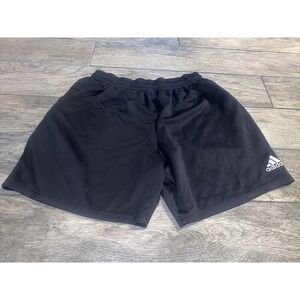 Adidas Padded Shorts Black White Sz Large Mens Soccer‎
